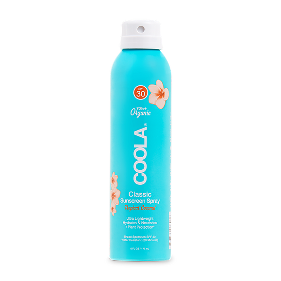 Coola Body SPF 30 Sunscreen Spray Topical Coconut - 6 oz
